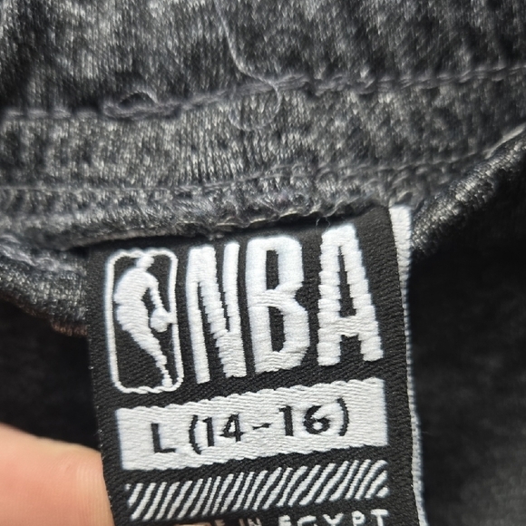NBA Gray Jogger Sweatpants Classic Comfort - Picture 2 of 9